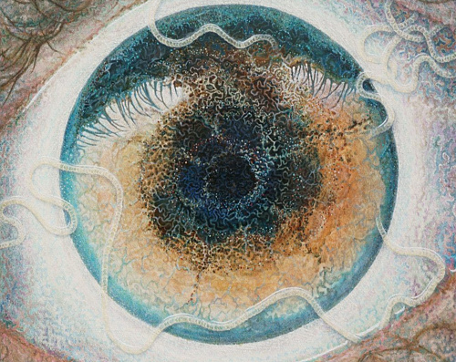 emberi szem parazita